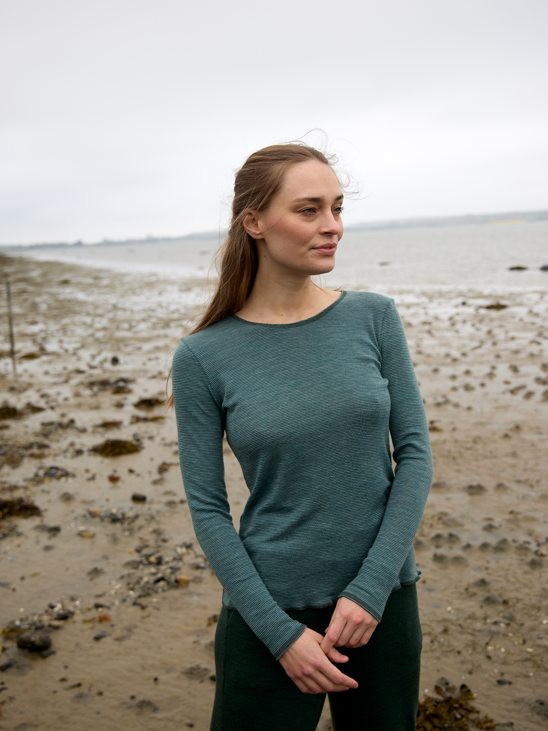 Shirt fine stripes merino